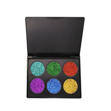 Load image into Gallery viewer, 6 Colors Diamond Golden Color Powder Glitter Eye Shadow Palette
