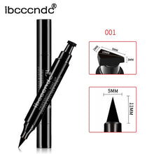 Load image into Gallery viewer, Black Eye Liner Liquid Pencil Quick Dry Waterproof Black Double-ended Makeup Stamps Wing Eyeliner Pencil