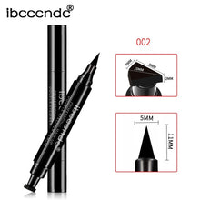 Load image into Gallery viewer, Black Eye Liner Liquid Pencil Quick Dry Waterproof Black Double-ended Makeup Stamps Wing Eyeliner Pencil