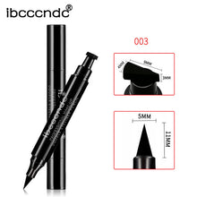 Load image into Gallery viewer, Black Eye Liner Liquid Pencil Quick Dry Waterproof Black Double-ended Makeup Stamps Wing Eyeliner Pencil
