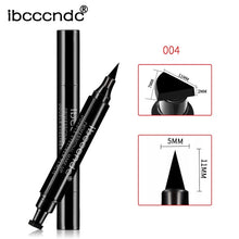 Load image into Gallery viewer, Black Eye Liner Liquid Pencil Quick Dry Waterproof Black Double-ended Makeup Stamps Wing Eyeliner Pencil